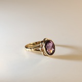 HULDA | 9K Vintage Amethyst Solitaire Ring