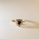 BETHANIA | Vintage Sapphire Heart Ring