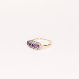 MARINELLA | 9K Vintage Diamond & Amethyst Ring